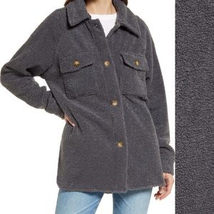 Treasure & Bond High Pile Fleece Shirt Jacket